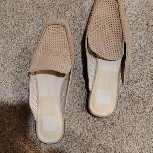 Dolce Vita Tan Perforated Mules
